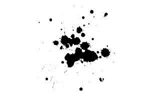 Splatter Paint Texture . Black Spray, an Object Illustration by Nenahliadava Design