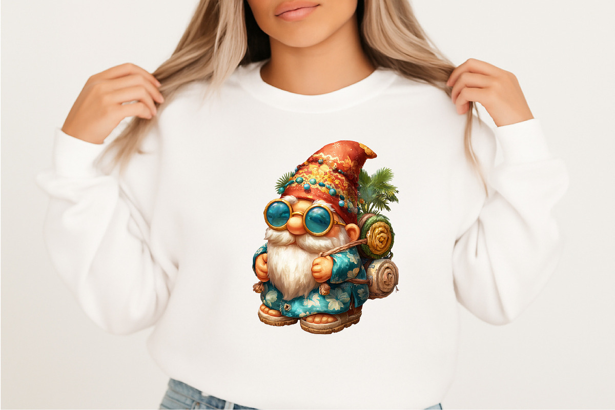 Summer Gnome Clipart Bundle, an Illustration by SVGArt (Photo 3 of 9)
