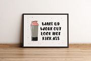 Gym equipment sketches and posters, a Decorative Illustration by Akimo Mia (Thumbnail 5 of 9)