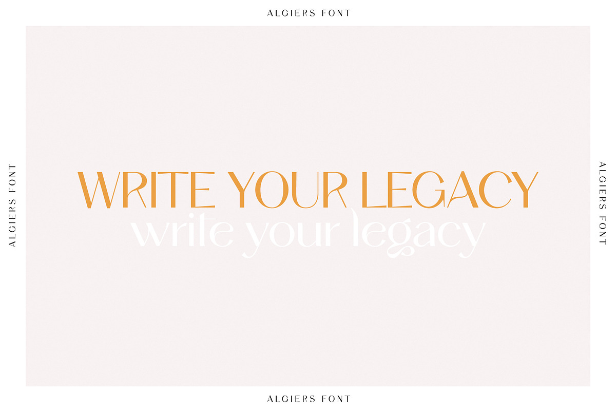 Algiers - A Modern Sans Serif, a Sans Serif Font by Ivan Rosenberg (Photo 7 of 14)