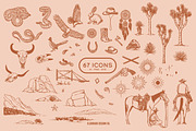 Western Graphic Pack -Vintage Desert, an Animal Illustration by Eldorado Design Co. (Thumbnail 2 of 6)