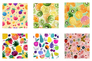 Summer Fruity Fun Seamless Pattern, a Pattern Graphic by CreationArt (Thumbnail 4 of 7)