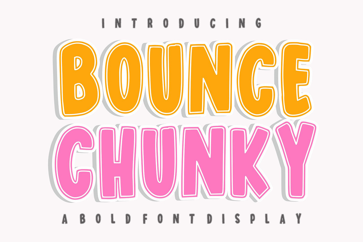 Bounce Chunky, a Sans Serif Font by Limited.studio (Photo 1 of 6)