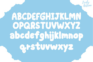 Fluffy Hand Drawn Sans Serif Font