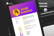Teacher Resume Template |Canva, a Resume Template by MediaKitTemplates (Thumbnail 5 of 10)