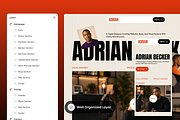 Adrian - Personal Portfolio Website, a Landing Page Template by SLAB! Design (Thumbnail 2 of 5)