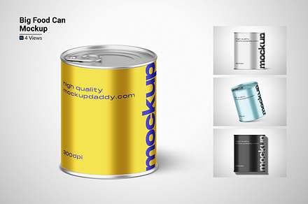 Tin Container Mockup