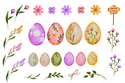 Easter Animal Watercolor Clipart Set, a Seasonal Illustration by ZabolotnaArt (Thumbnail 4 of 14)