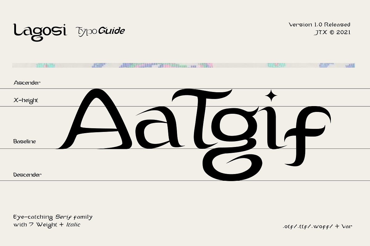 Lagosi Typeface, a Serif Font by Jetsmax® Studio (Photo 9 of 10)