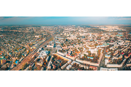 Aerial view of Homiel cityscape in, an Architecture Photo by Our Amazing World