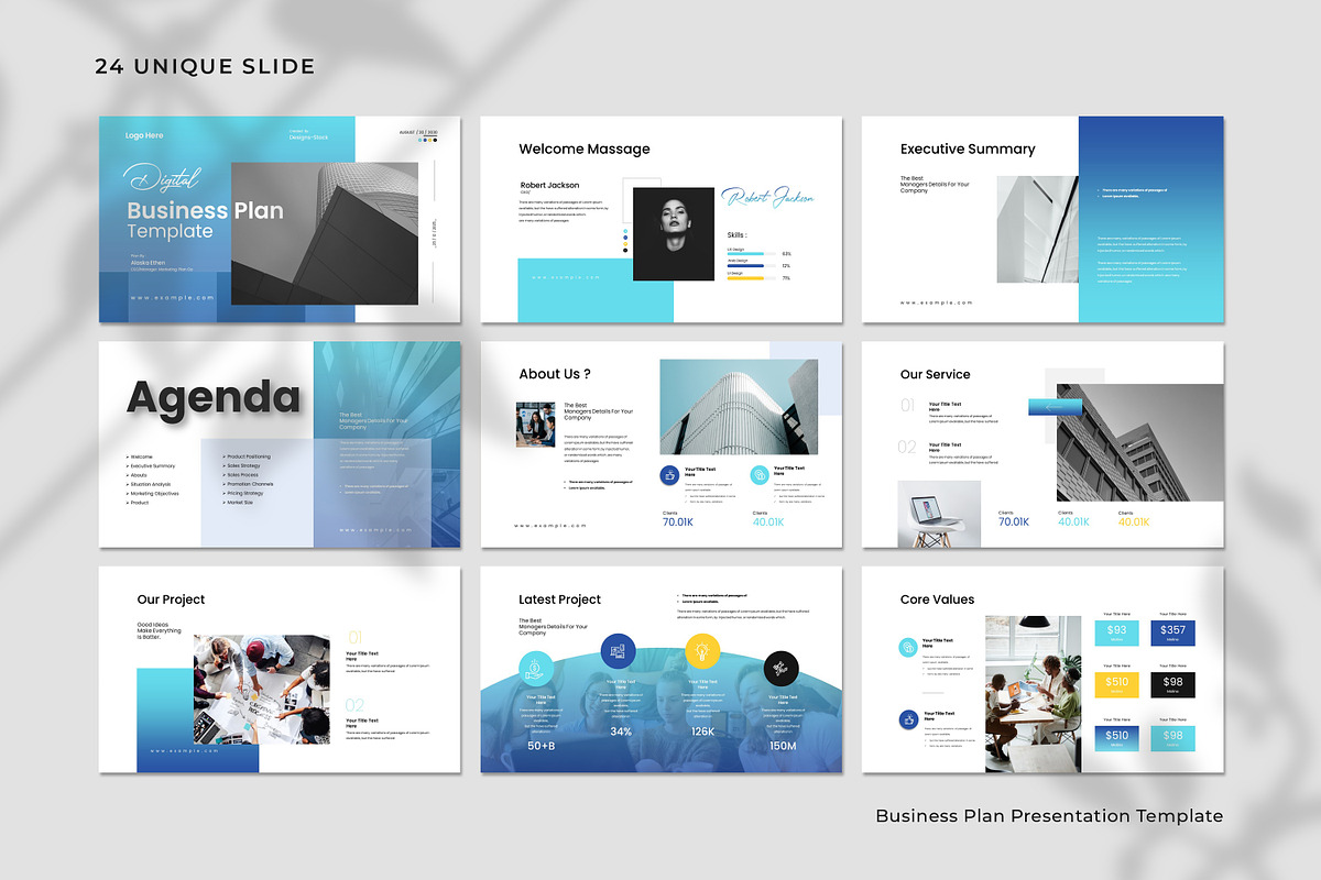 Digital Business Plan Presentation T, a Presentation Template by Creative-Work (Photo 5 of 8)