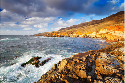 Big Sur rocks at sunny day, a Nature Photo by sborisov