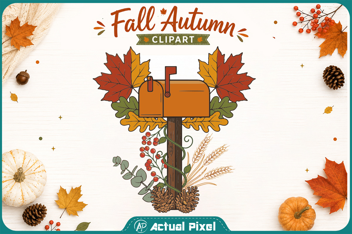 Fall Autumn Clipart Bundle, a Seasonal Illustration by Actual Pixel (Photo 19 of 21)