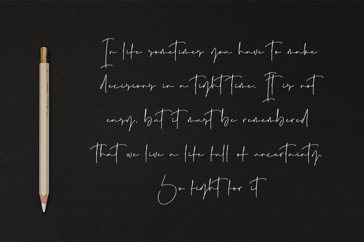 Mountain Jack | Letterhand Font, a Script Font by Moove Studio (Photo 8 of 9)