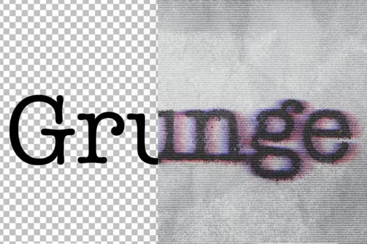 Grunge Text Effect, a Layer Style Add-On by GearShift