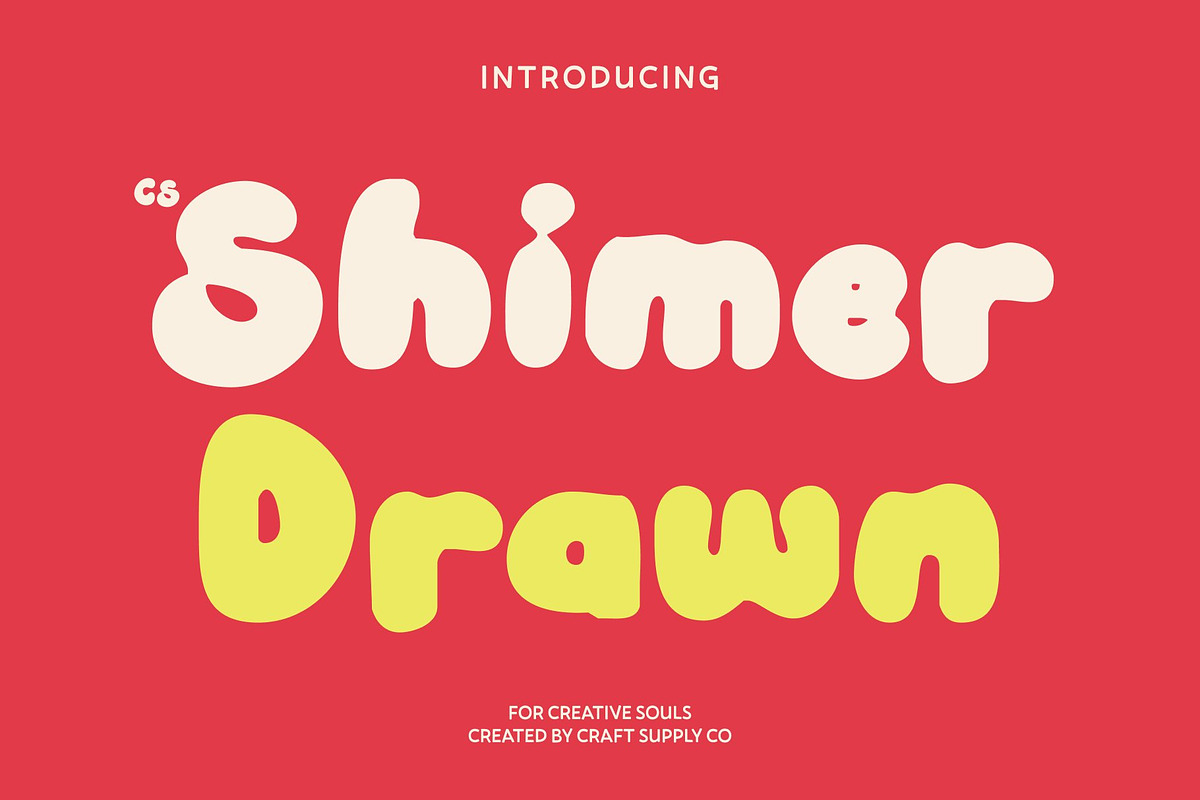CS Shimer Drawn, a Sans Serif Font by Craft Supply Co. (Photo 1 of 8)