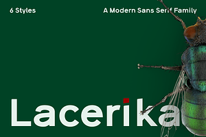 Lacerika Modern Sans Serif Font