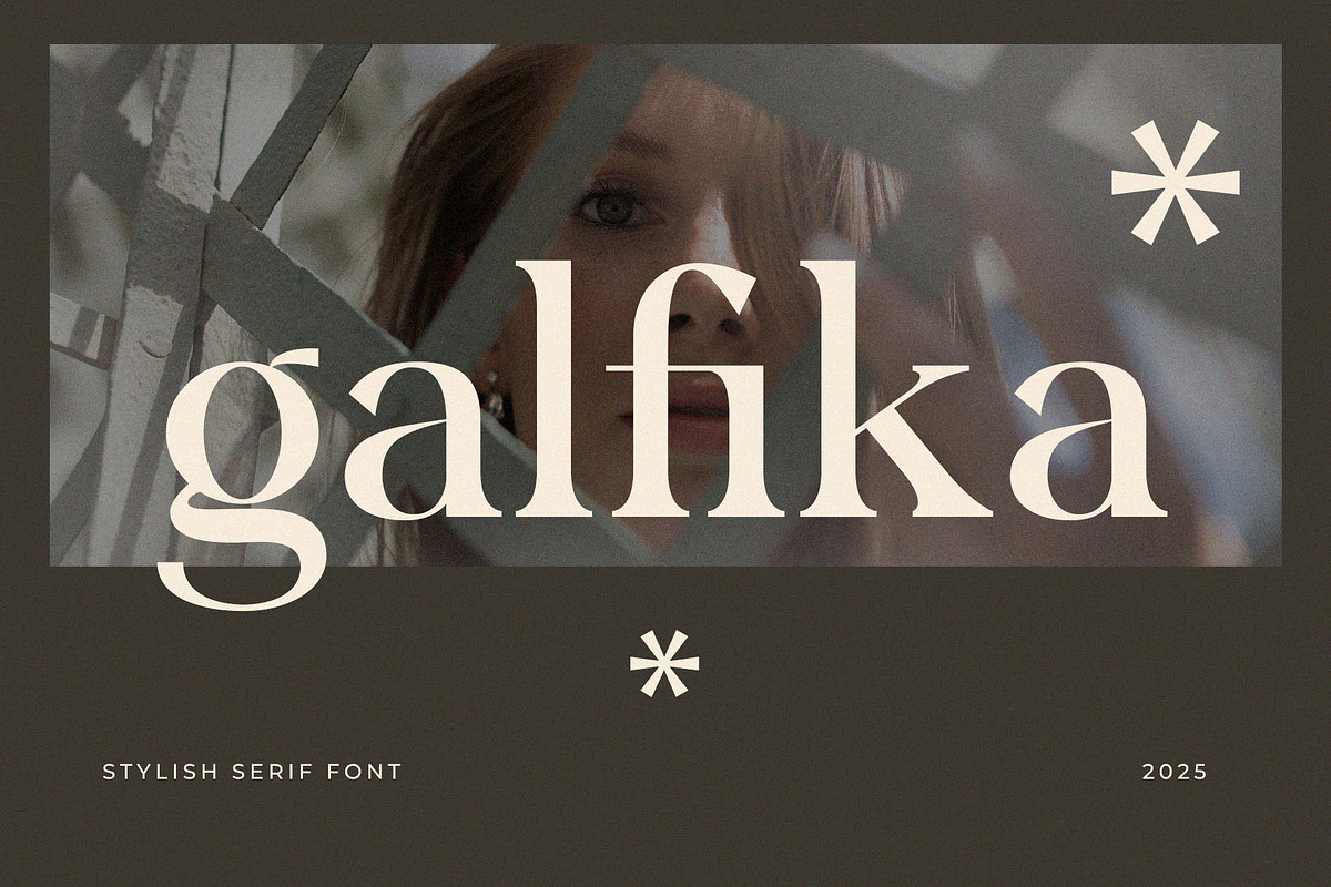 Galfika – Stylish Serif Font, a Serif Font by BrandSemut (Photo 1 of 8)