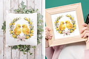 Embroidery Easter Chick & Wreath PNG, an Object Graphic by V Design Creator (Thumbnail 4 of 8)