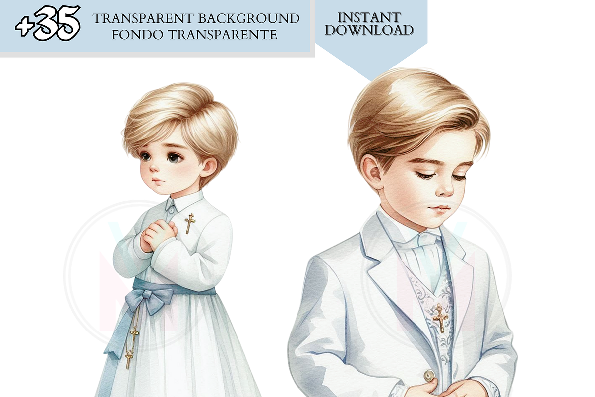 First Communion, Christian Clipart, a Person Illustration by VM PARTYS  BY TAIRUMA (Photo 3 of 10)