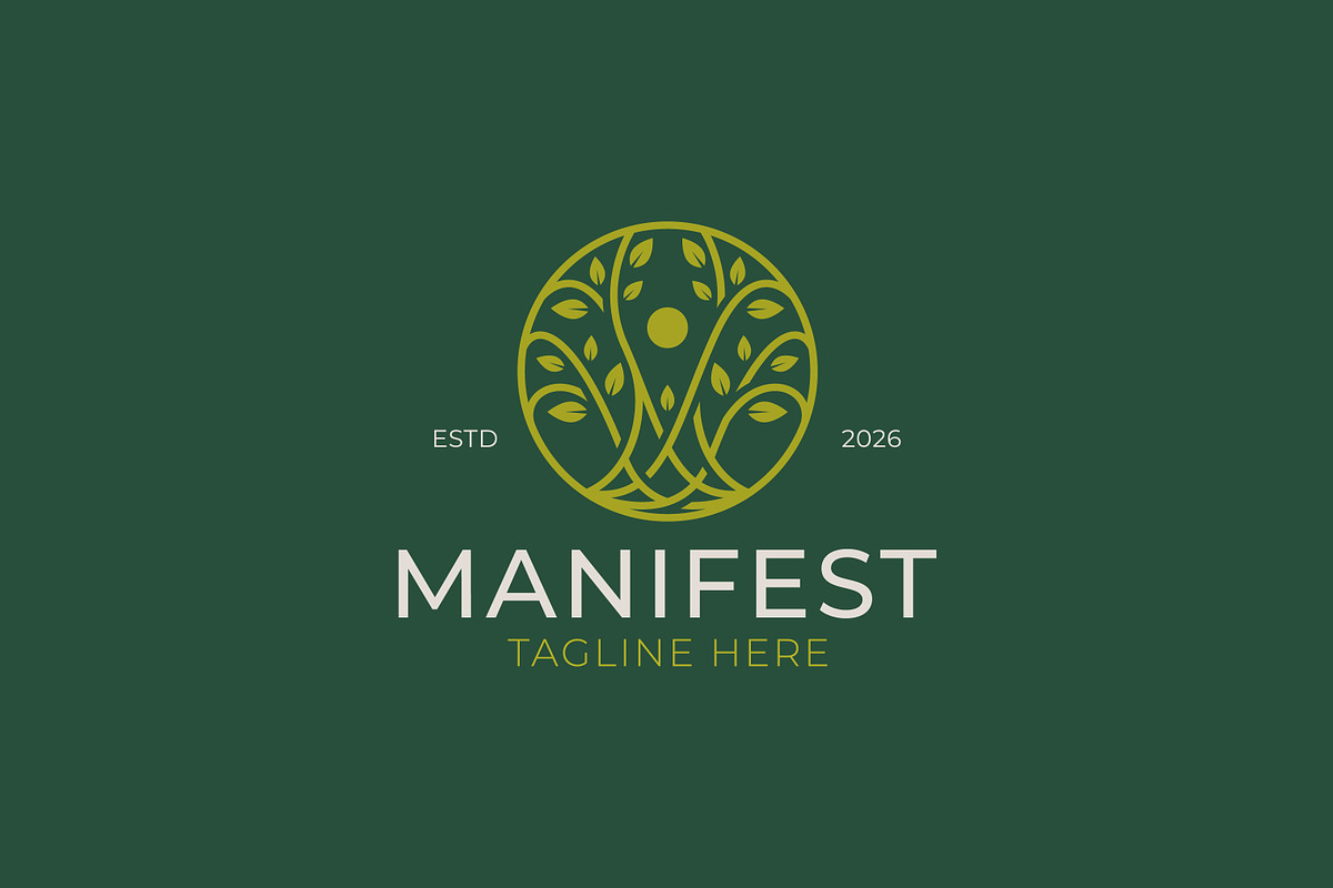 Manifest Abstract Tree Logo Design, a Branding & Logo Template by Signatoro (Photo 1 of 3)