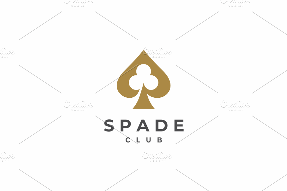 Spade Club Logo Template, a Branding & Logo Template by yopie (Photo 1 of 3)