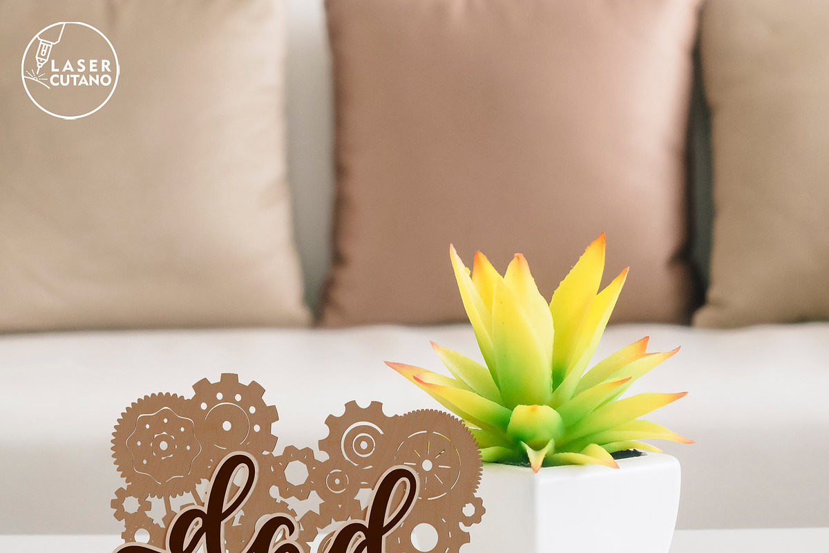 Dad Decorative Multilayer Template, a Templates & Theme by LaserCutano (Photo 8 of 8)
