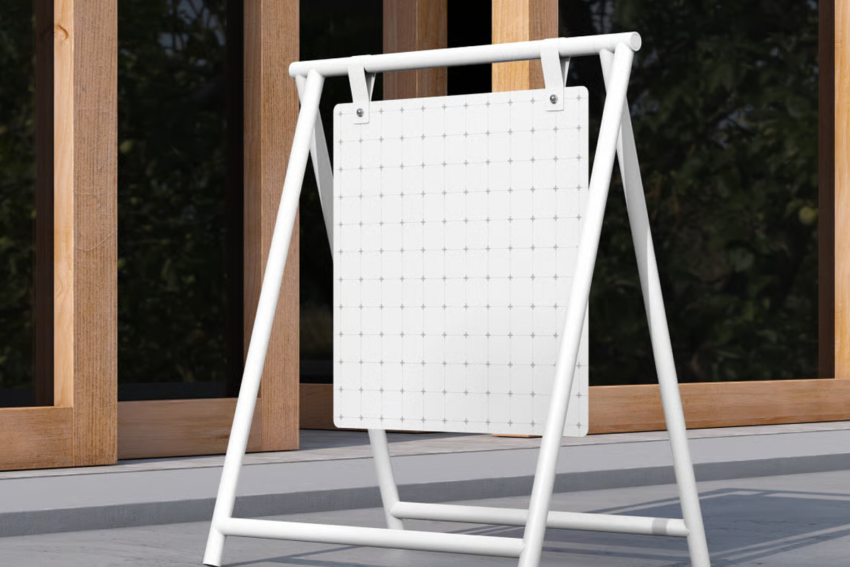 A-Frame Sidewalk Sign Mockup, an Advertising Mockup by graphicsauce (Photo 3 of 3)