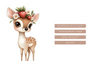 Watercolor Sweet Strawberry Clipart, a Food Illustration by SparkyDesignsUS (Thumbnail 6 of 9)