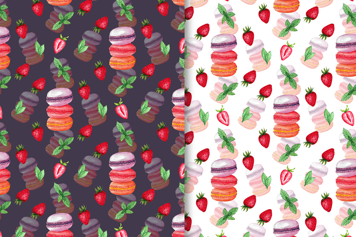 Digital Watercolor Paper. Baking., a Pattern Graphic by TetianaArt (Photo 5 of 5)