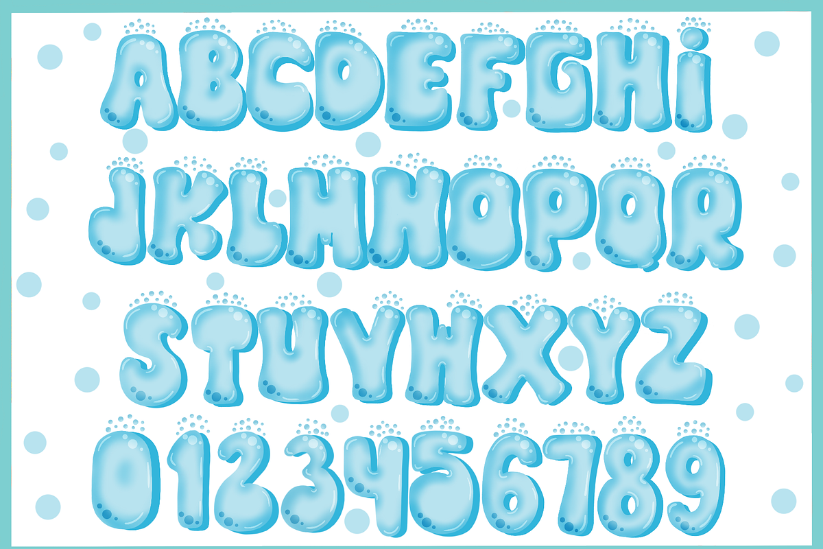 Bubble Gam-PNG fonts, a Symbol Font by It me digital art (Photo 5 of 8)