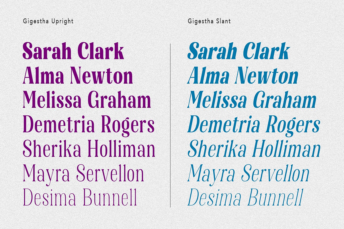 Gigestha Modern Serif (70 Fonts), a Serif Font by MjStudio31 (Photo 3 of 14)
