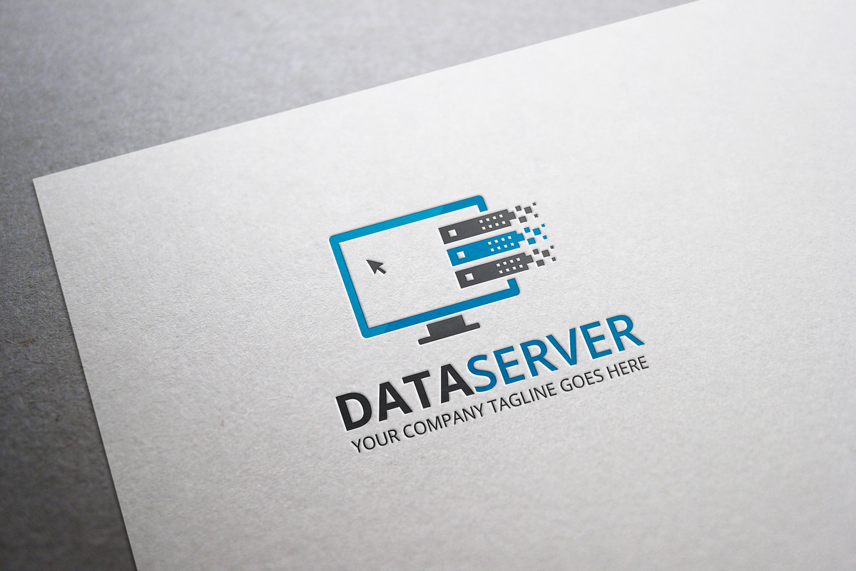 Data Server Logo, a Branding & Logo Template by XpertgraphicD