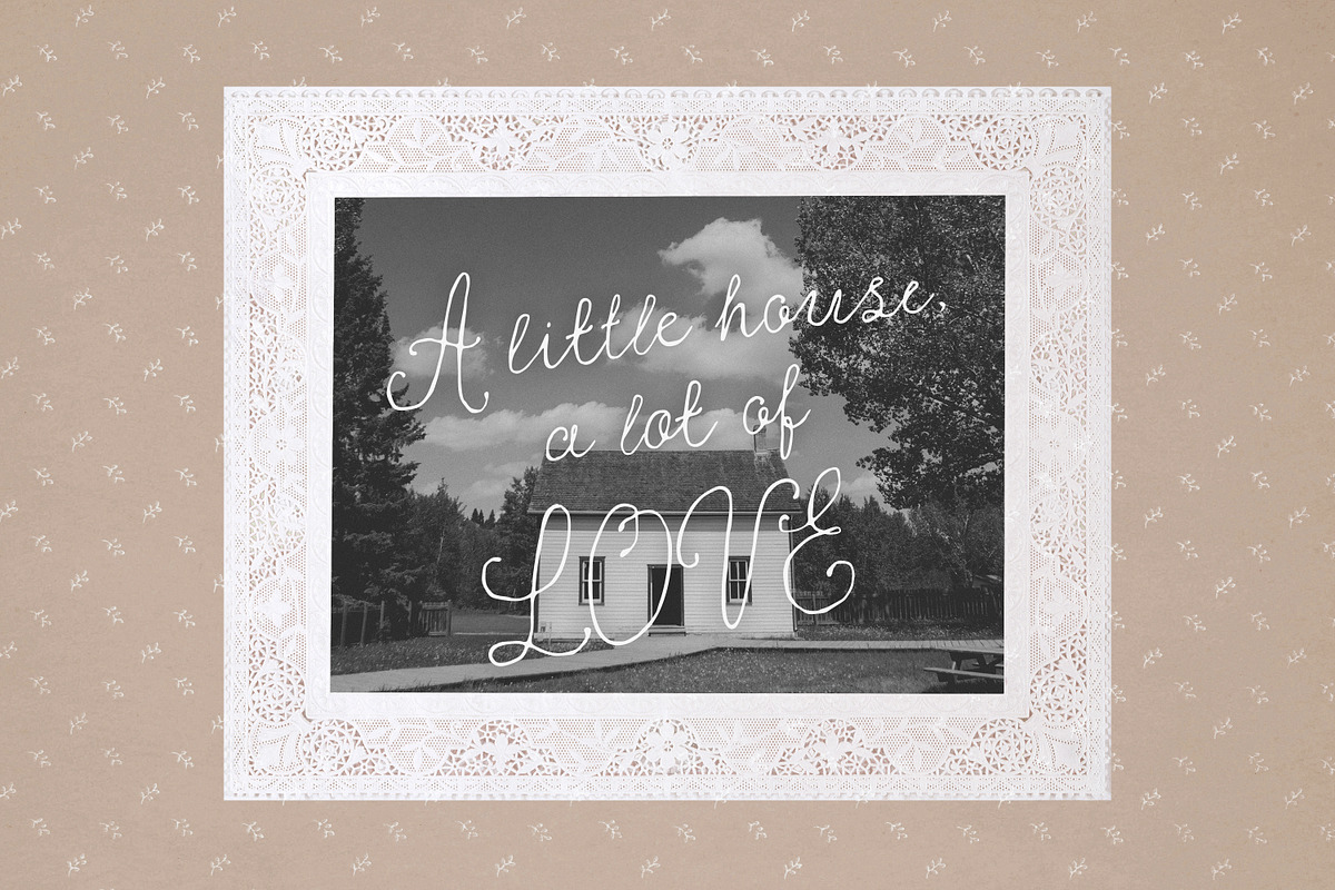 The Paper Doll Vintage Romantic Font, a Script Font by AnMark (Photo 4 of 16)