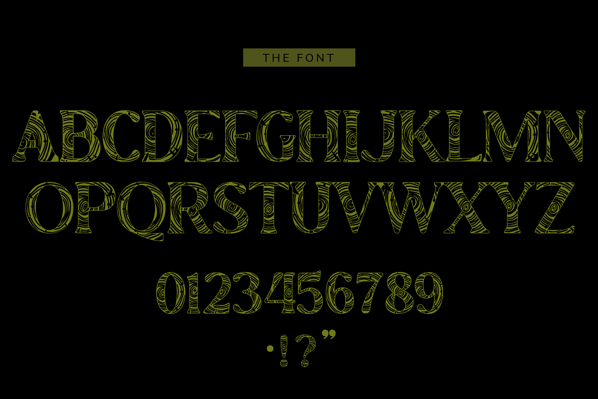 Tree Rings Font, a Sans Serif Font by OMG IT'S LINDZ (Photo 6 of 6)