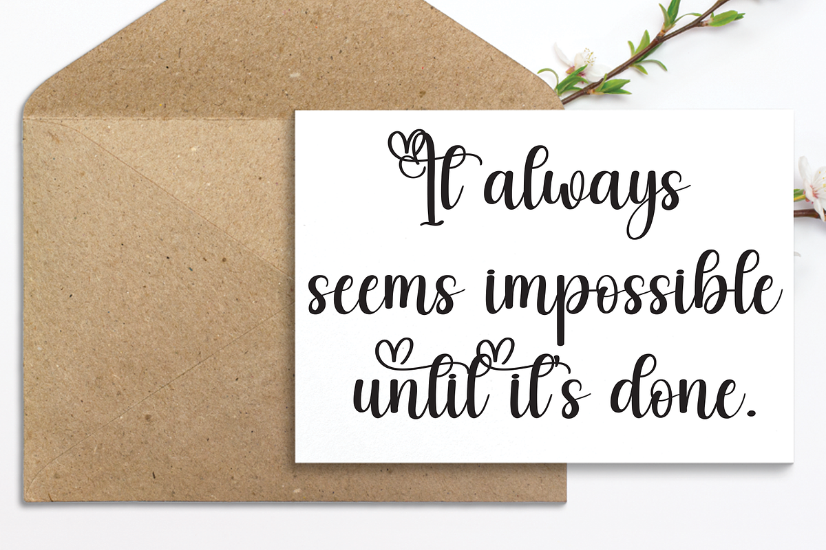 Valentine | Script Font, a Handwritten Font by Scratchones (Photo 3 of 8)