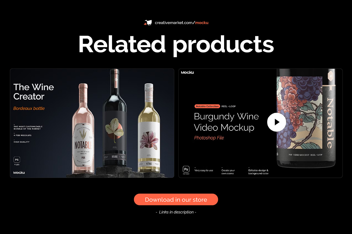 Notable - Bordeaux Wine Video Mockup, a Packaging Mockup by Mocku (Photo 13 of 14)