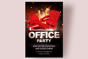 Office Party Event Flyer, a Templates & Theme by Love Giftery (Thumbnail 1 of 2)