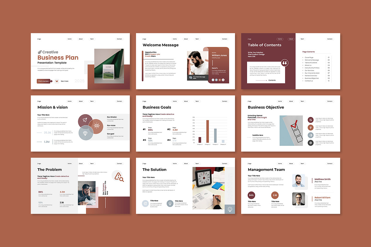 Business Plan Google Slides Template preview 3