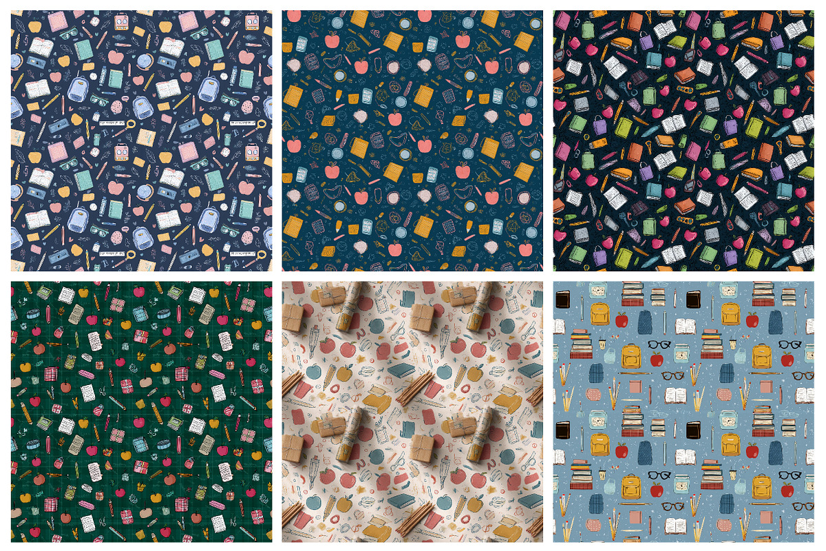 Back to School  Seamless Digital, a Pattern Graphic by Designking (Photo 2 of 4)