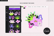 Wavy Flora - Flowers and Shapes, a Decorative Illustration by Leila Divine (Thumbnail 13 of 15)