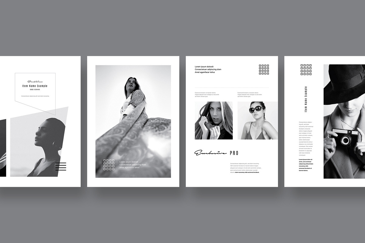 Black-White Postcard Flyers Canva, a Flyer Template by GoldenPixelStudio (Photo 2 of 12)