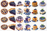 Watercolor Blueberry PNG Clipart, a Food Illustration by SugarCloudStudioArt (Thumbnail 5 of 6)