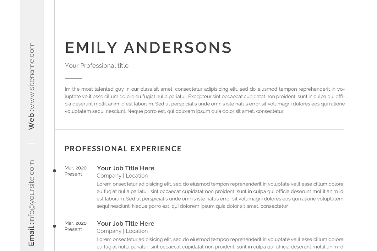 Resume, a Resume Template by paulresume (Photo 4 of 5)