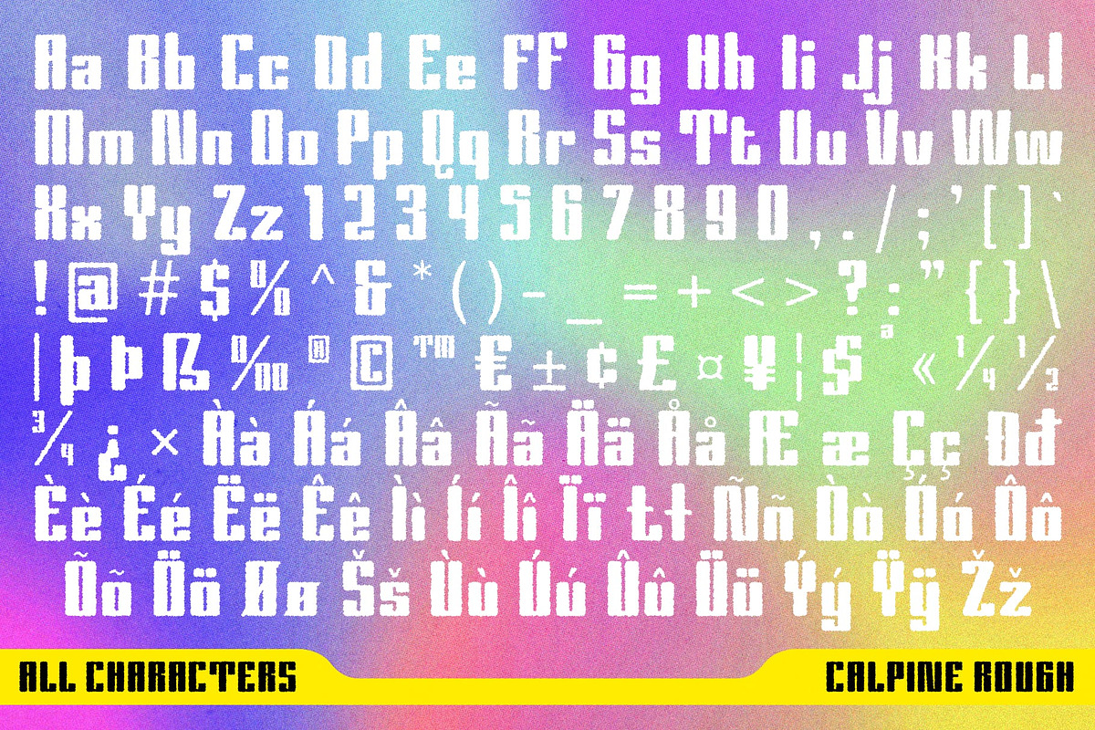 Calpina Rough, a Sans Serif Font by Craft Supply Co. (Photo 8 of 8)