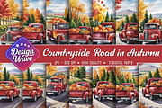 Bold Countryside Road in Autumn, a Background Graphic by Design Station (Thumbnail 1 of 4)