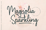 Magnolia Sparkling Font, a Script Font by Allouse Studio (Thumbnail 1 of 10)