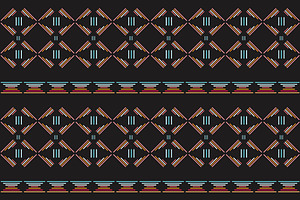 Color tribal seamless  pattern., a Decorative Illustration by VectorAN