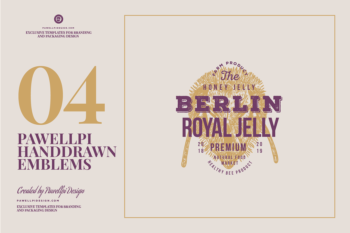HAND DRAWN VINTAGE EMBLEMS VOLUME 4, a Branding & Logo Template by pawellpi (Photo 11 of 15)