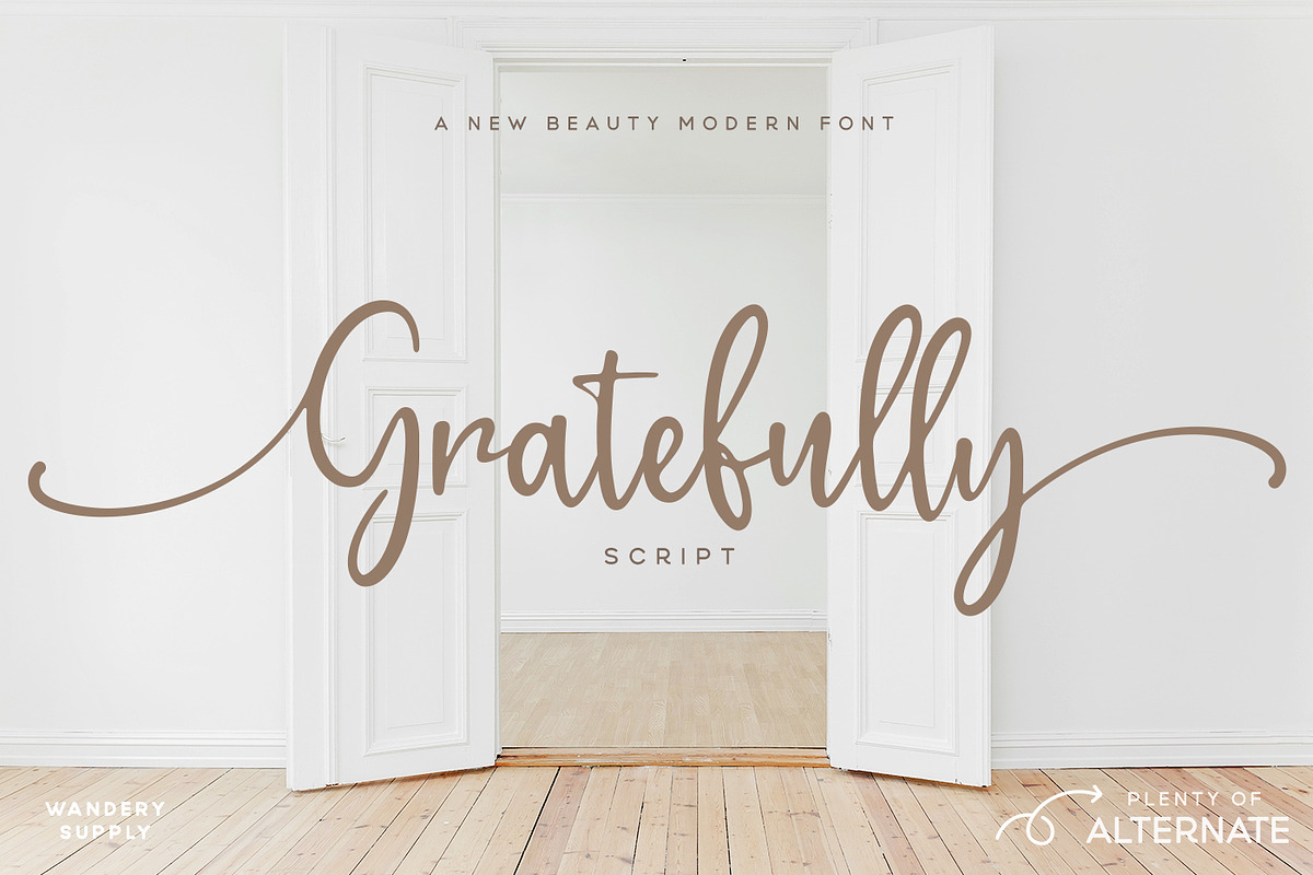 Gratefully Script Font